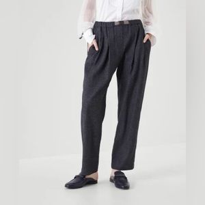 Brunello Cucinelli linen and wool trouser